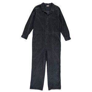 Faherty‎ Organic Cotton Corduroy Coverall Jumpsuit Gray XL Workwear Utility